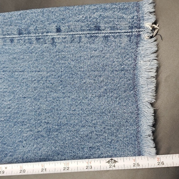 Levi's Wedgie Straight Denim Jeans 27W Patchwork - Picture 6 of 9